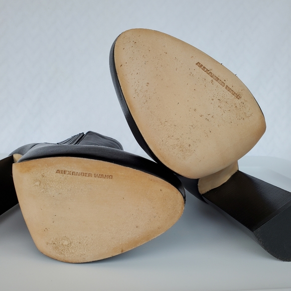 SOLD Alexander Wang Black Platform Anabela Bootie Sz 38 - Picture 9 of 16